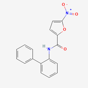 molecular formula C17H12N2O4 B5212246 N-2-biphenylyl-5-nitro-2-furamide 