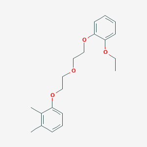 molecular formula C20H26O4 B5212272 1-{2-[2-(2-ethoxyphenoxy)ethoxy]ethoxy}-2,3-dimethylbenzene 