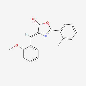 molecular formula C18H15NO3 B5212315 4-(2-methoxybenzylidene)-2-(2-methylphenyl)-1,3-oxazol-5(4H)-one 