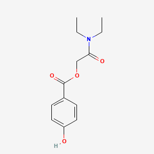 molecular formula C13H17NO4 B5212357 2-(diethylamino)-2-oxoethyl 4-hydroxybenzoate 
