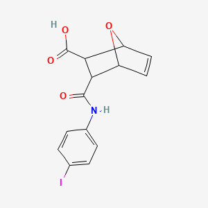 molecular formula C14H12INO4 B5212406 3-{[(4-iodophenyl)amino]carbonyl}-7-oxabicyclo[2.2.1]hept-5-ene-2-carboxylic acid 