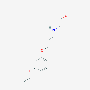 molecular formula C14H23NO3 B5212489 3-(3-ethoxyphenoxy)-N-(2-methoxyethyl)-1-propanamine 