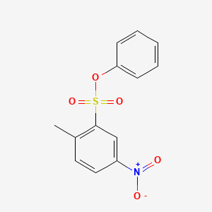 molecular formula C13H11NO5S B5212593 苯磺酸-2-甲基-5-硝基苯酯 CAS No. 85896-03-3