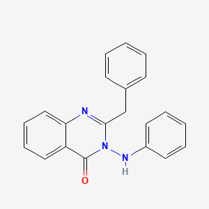 molecular formula C21H17N3O B5212611 3-anilino-2-benzyl-4(3H)-quinazolinone CAS No. 74772-60-4