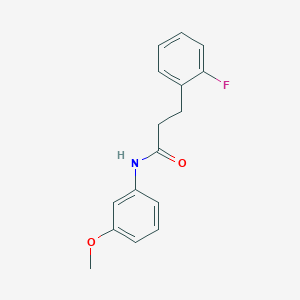 molecular formula C16H16FNO2 B5212629 3-(2-fluorophenyl)-N-(3-methoxyphenyl)propanamide 