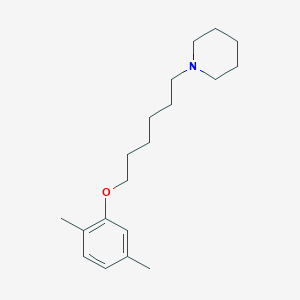 molecular formula C19H31NO B5212643 1-[6-(2,5-dimethylphenoxy)hexyl]piperidine 