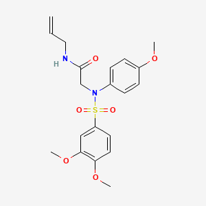 N~1~-allyl-N~2~-[(3,4-dimethoxyphenyl)sulfonyl]-N~2~-(4-methoxyphenyl)glycinamide