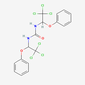 molecular formula C17H14Cl6N2O3 B5212684 N,N'-bis(2,2,2-trichloro-1-phenoxyethyl)urea 