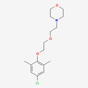 molecular formula C16H24ClNO3 B5212686 4-{2-[2-(4-chloro-2,6-dimethylphenoxy)ethoxy]ethyl}morpholine 