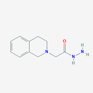 molecular formula C11H15N3O B5212727 2-(3,4-dihydro-2(1H)-isoquinolinyl)acetohydrazide 