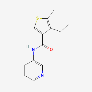 molecular formula C13H14N2OS B5212872 4-ethyl-5-methyl-N-3-pyridinyl-3-thiophenecarboxamide 