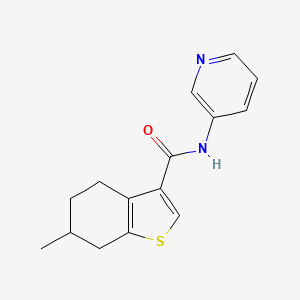 molecular formula C15H16N2OS B5212941 6-methyl-N-3-pyridinyl-4,5,6,7-tetrahydro-1-benzothiophene-3-carboxamide 