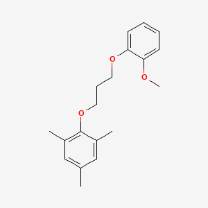 molecular formula C19H24O3 B5212974 2-[3-(2-methoxyphenoxy)propoxy]-1,3,5-trimethylbenzene 