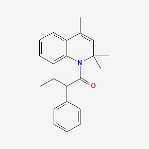 molecular formula C22H25NO B5212999 2,2,4-trimethyl-1-(2-phenylbutanoyl)-1,2-dihydroquinoline 