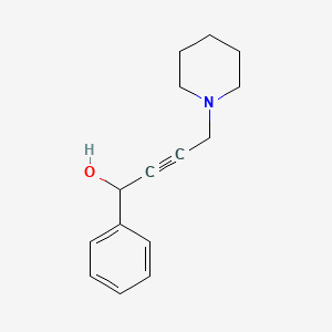 molecular formula C15H19NO B5213015 1-phenyl-4-(1-piperidinyl)-2-butyn-1-ol 