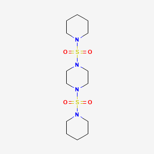 molecular formula C14H28N4O4S2 B5213034 1,4-bis(1-piperidinylsulfonyl)piperazine 
