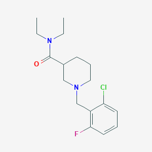 1-(2-chloro-6-fluorobenzyl)-N,N-diethyl-3-piperidinecarboxamide