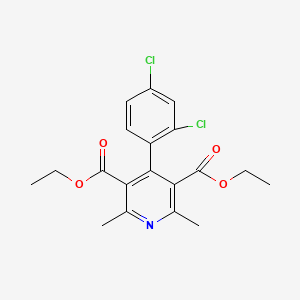 molecular formula C19H19Cl2NO4 B5213082 diethyl 4-(2,4-dichlorophenyl)-2,6-dimethyl-3,5-pyridinedicarboxylate 