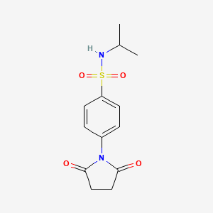 molecular formula C13H16N2O4S B5213140 4-(2,5-dioxo-1-pyrrolidinyl)-N-isopropylbenzenesulfonamide 