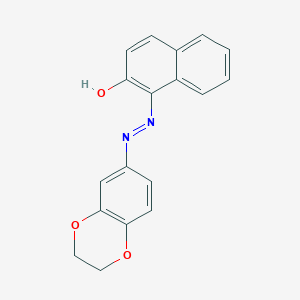 molecular formula C18H14N2O3 B5213162 1,2-naphthalenedione 1-(2,3-dihydro-1,4-benzodioxin-6-ylhydrazone) 