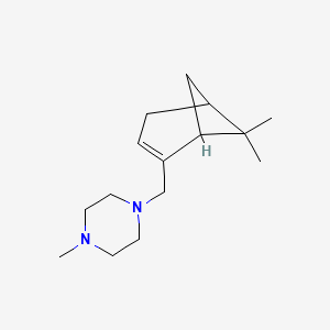 molecular formula C15H26N2 B5213215 1-[(6,6-dimethylbicyclo[3.1.1]hept-2-en-2-yl)methyl]-4-methylpiperazine 