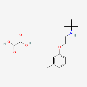 molecular formula C15H23NO5 B5213238 tert-butyl[2-(3-methylphenoxy)ethyl]amine oxalate 