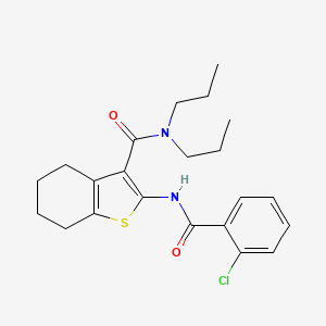 2-[(2-chlorobenzoyl)amino]-N,N-dipropyl-4,5,6,7-tetrahydro-1-benzothiophene-3-carboxamide