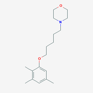 molecular formula C18H29NO2 B5213315 4-[5-(2,3,5-trimethylphenoxy)pentyl]morpholine 