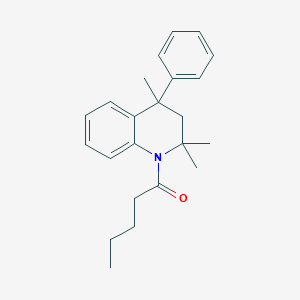 molecular formula C23H29NO B5213436 2,2,4-trimethyl-1-pentanoyl-4-phenyl-1,2,3,4-tetrahydroquinoline 