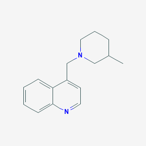 molecular formula C16H20N2 B5213471 4-[(3-methyl-1-piperidinyl)methyl]quinoline 