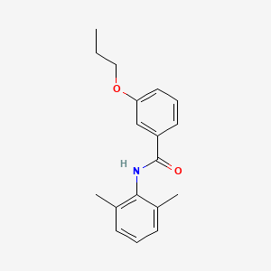 molecular formula C18H21NO2 B5213537 N-(2,6-dimethylphenyl)-3-propoxybenzamide 