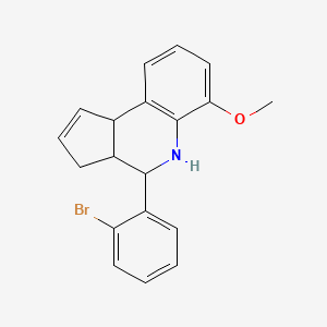 molecular formula C19H18BrNO B5213540 4-(2-bromophenyl)-6-methoxy-3a,4,5,9b-tetrahydro-3H-cyclopenta[c]quinoline 