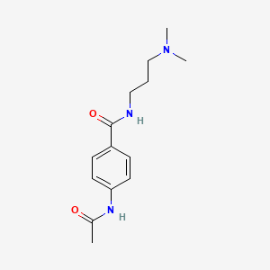 molecular formula C14H21N3O2 B5213583 4-(acetylamino)-N-[3-(dimethylamino)propyl]benzamide CAS No. 5729-90-8