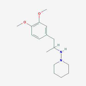 molecular formula C16H26N2O2 B5213591 N-[2-(3,4-dimethoxyphenyl)-1-methylethyl]-1-piperidinamine 
