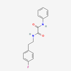 molecular formula C16H15FN2O2 B5213595 N-[2-(4-fluorophenyl)ethyl]-N'-phenylethanediamide 