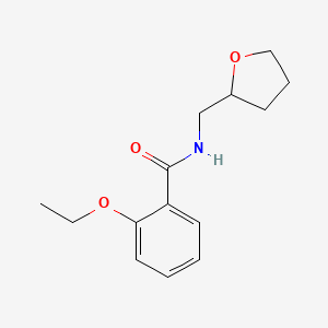 molecular formula C14H19NO3 B5213604 2-ethoxy-N-(tetrahydro-2-furanylmethyl)benzamide 