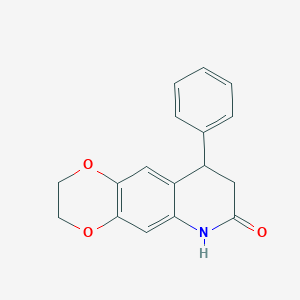 molecular formula C17H15NO3 B5213636 9-phenyl-2,3,8,9-tetrahydro[1,4]dioxino[2,3-g]quinolin-7(6H)-one 