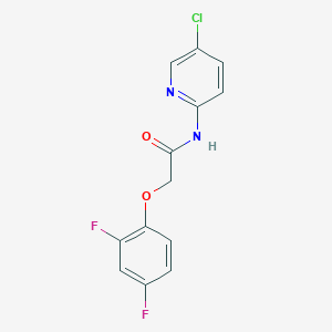molecular formula C13H9ClF2N2O2 B5213646 N-(5-chloro-2-pyridinyl)-2-(2,4-difluorophenoxy)acetamide 