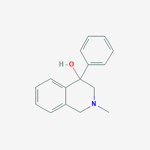 molecular formula C16H17NO B052137 4-Hydroxy-2-methyl-4-phenyl-1,2,3,4-tetrahydroisoquinoline CAS No. 113258-90-5