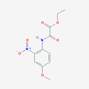 molecular formula C11H12N2O6 B5213725 ethyl [(4-methoxy-2-nitrophenyl)amino](oxo)acetate 