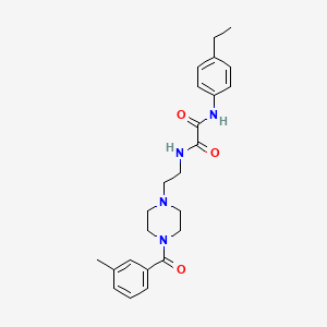 molecular formula C24H30N4O3 B5213758 N-(4-ethylphenyl)-N'-{2-[4-(3-methylbenzoyl)-1-piperazinyl]ethyl}ethanediamide 