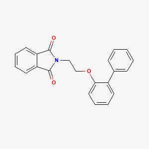 molecular formula C22H17NO3 B5213793 2-[2-(2-biphenylyloxy)ethyl]-1H-isoindole-1,3(2H)-dione 