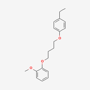 molecular formula C19H24O3 B5213847 1-[4-(4-ethylphenoxy)butoxy]-2-methoxybenzene 