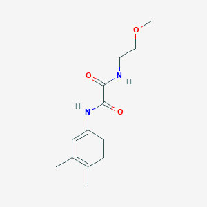 N-(3,4-dimethylphenyl)-N'-(2-methoxyethyl)ethanediamide