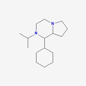 molecular formula C16H30N2 B5213982 1-cyclohexyl-2-isopropyloctahydropyrrolo[1,2-a]pyrazine 