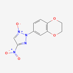 molecular formula C10H8N4O5 B5214048 2-(2,3-dihydro-1,4-benzodioxin-6-yl)-4-nitro-2H-1,2,3-triazole 1-oxide 