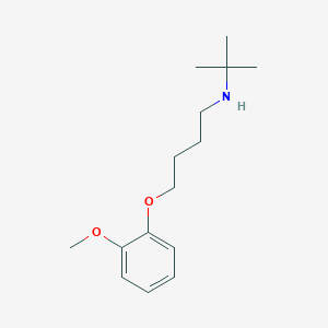 molecular formula C15H25NO2 B5214064 N-(tert-butyl)-4-(2-methoxyphenoxy)-1-butanamine 