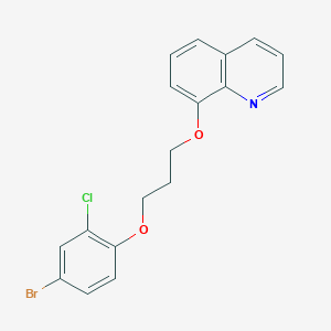 8-[3-(4-bromo-2-chlorophenoxy)propoxy]quinoline