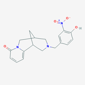 molecular formula C18H19N3O4 B5214185 11-(4-hydroxy-3-nitrobenzyl)-7,11-diazatricyclo[7.3.1.0~2,7~]trideca-2,4-dien-6-one 