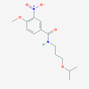 molecular formula C14H20N2O5 B5214218 N-(3-isopropoxypropyl)-4-methoxy-3-nitrobenzamide 